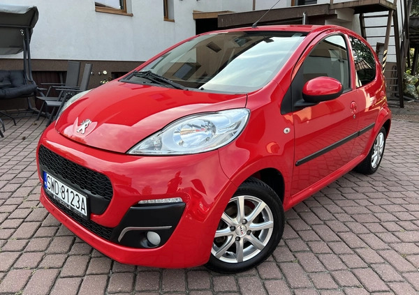 Peugeot 107 cena 19900 przebieg: 89000, rok produkcji 2013 z Rydułtowy małe 742